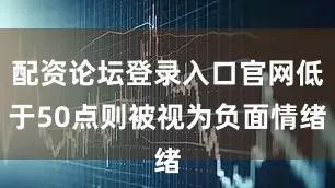 配资论坛登录入口官网低于50点则被视为负面情绪
